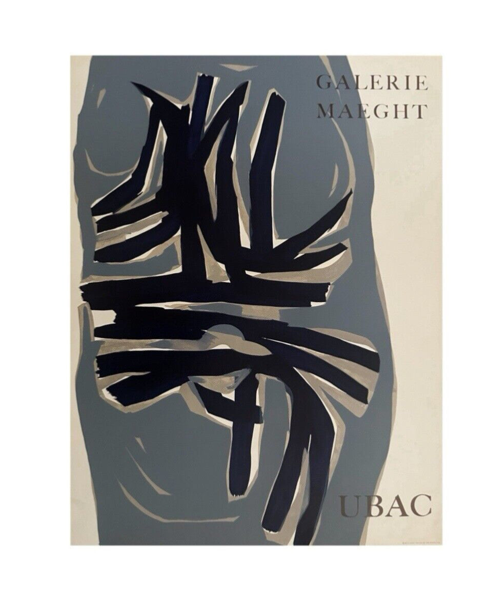 Raoul Ubac, Affiche originale, lithographie, 1960