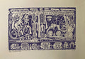Taillandier Yvon Siebdruck signiert Figuration libre Art brut Abstraktion Kunst
