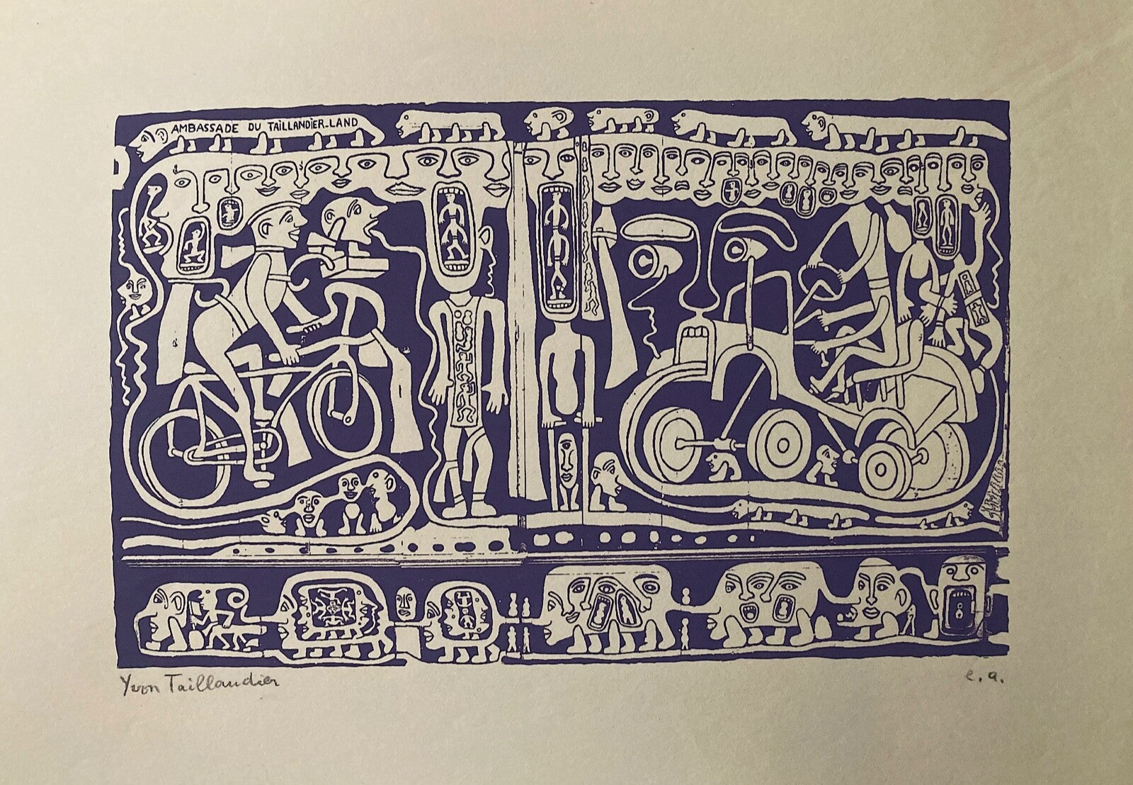 Yvon Taillandier, Sérigraphie, 1990