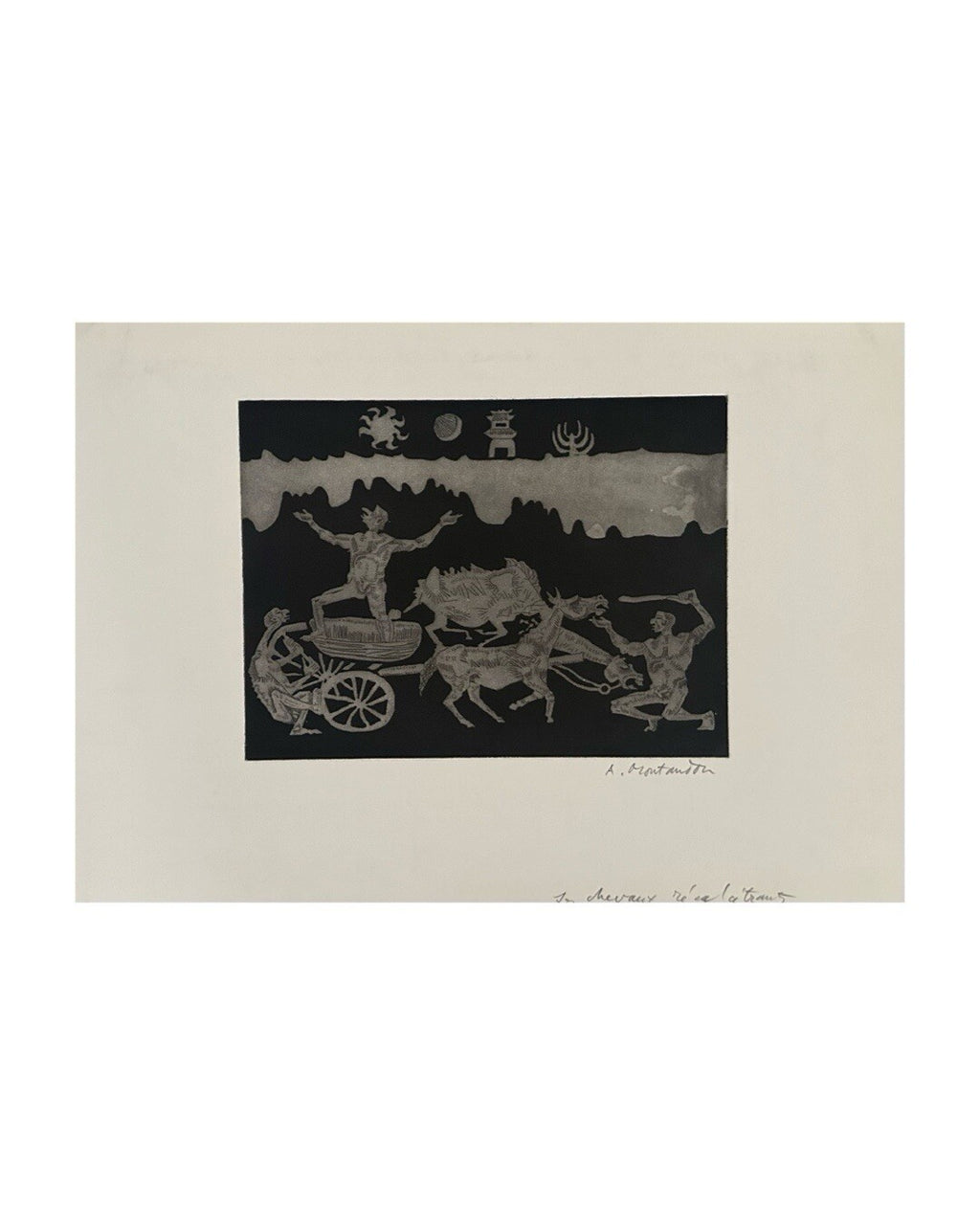 Aimé Montandon, Gravure originale, 1970