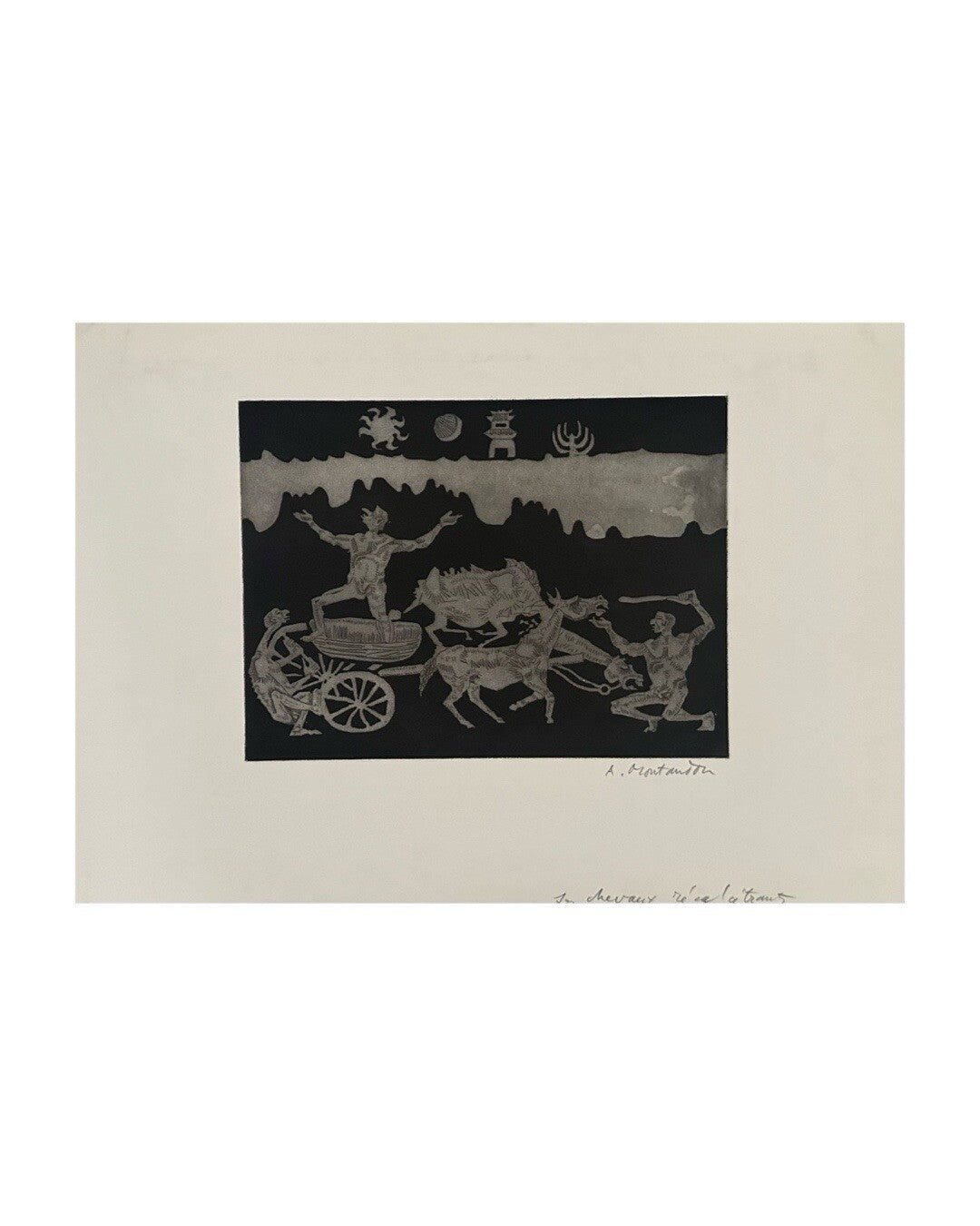 Aimé Montandon, Gravure originale, 1970