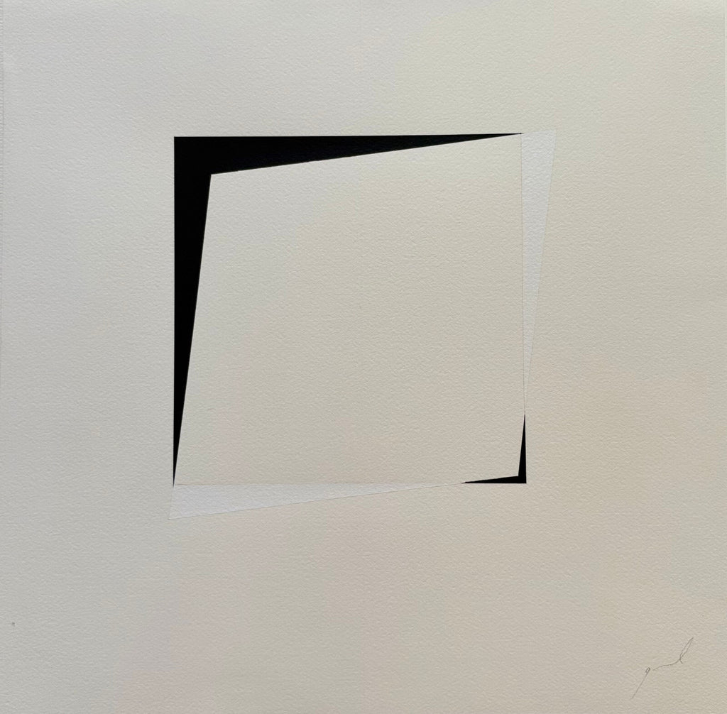 Gaël Bourmaud Triptyque de trois acrylique signées, 2013, art géométrique