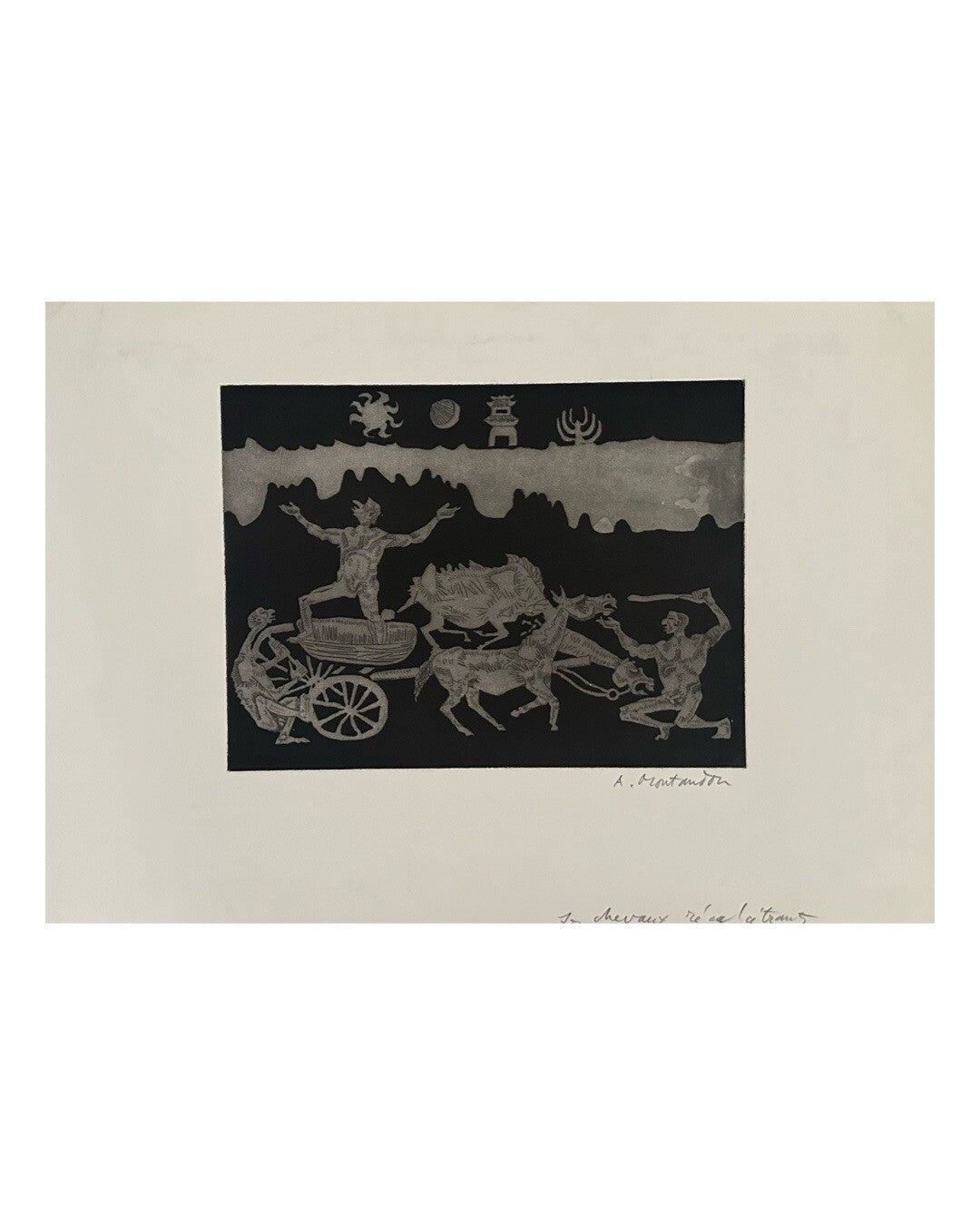 Aimé Montandon, Gravure originale, 1970