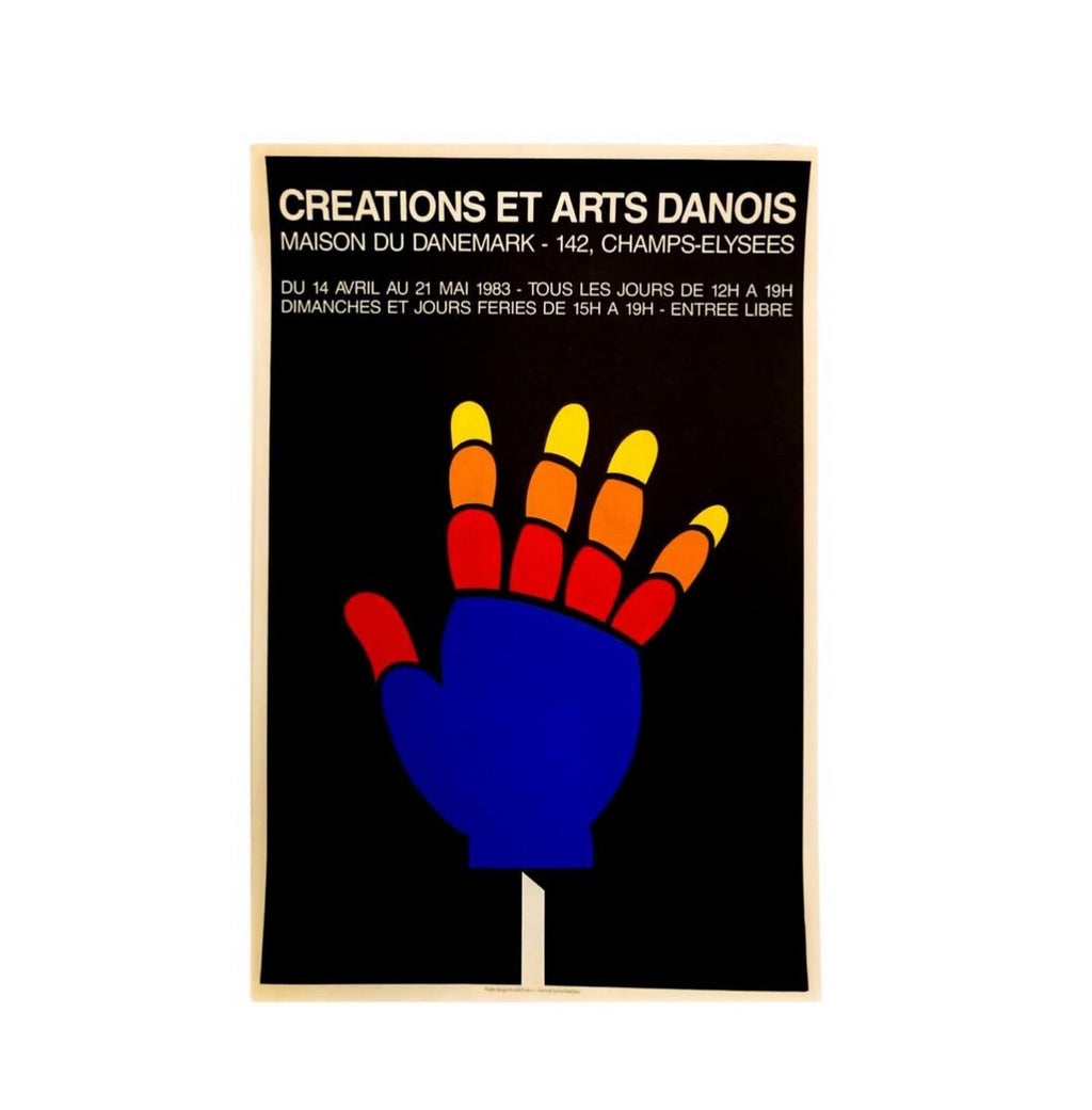 Per Arnoldi - Originalplakat Lithographie 1983 Maison du Danemark