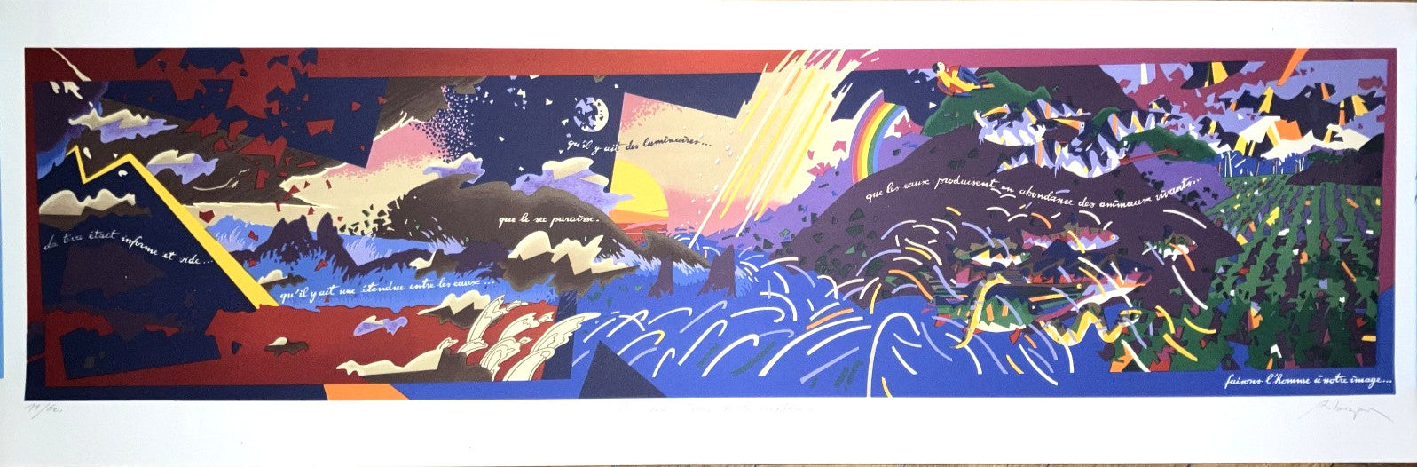 Daniel Riberzani, Sérigraphie originale, 1980