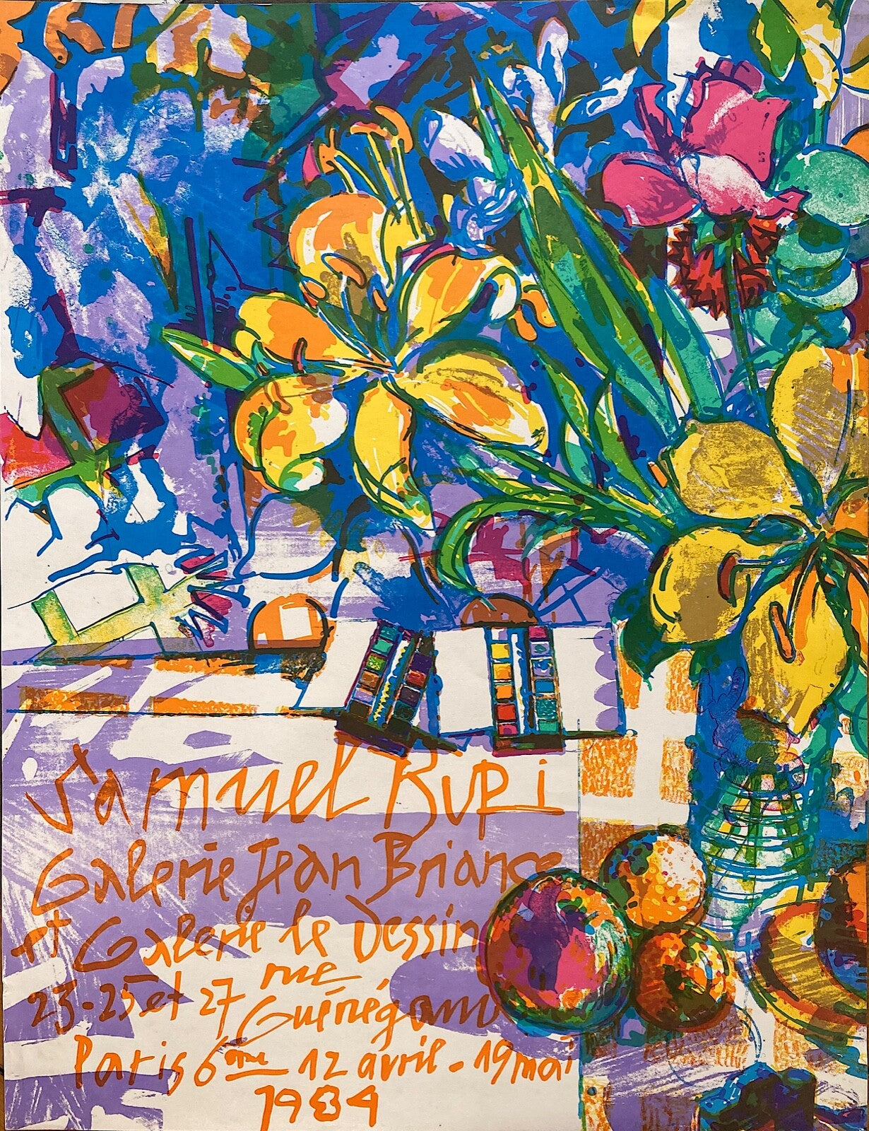Samuel Buri, Affiche originale, 1980