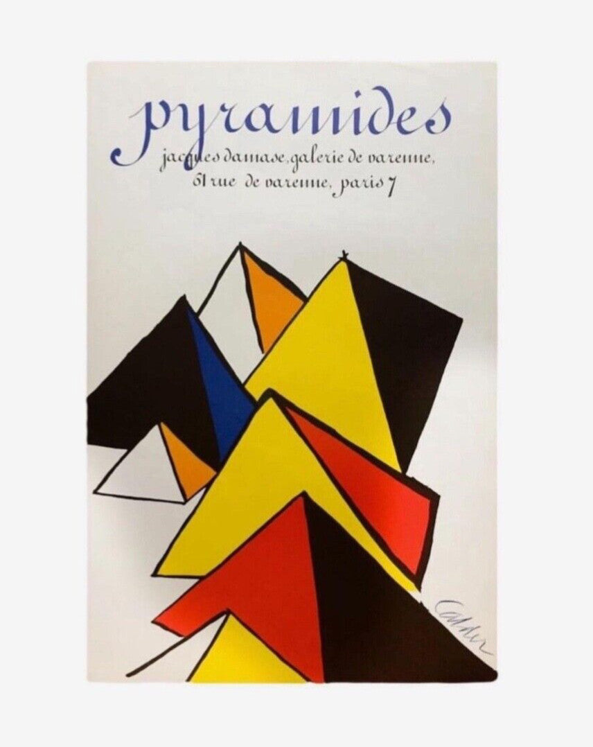 Alexander Calder - Signiertes Plakat - Mobile Skulptur Stabile - Abstrakte Kunst