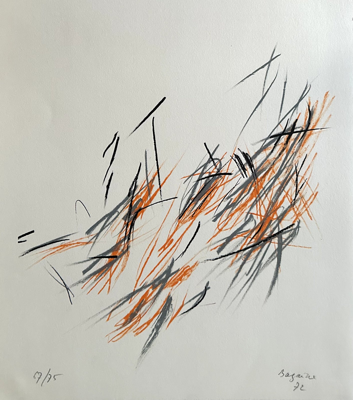 Jean Bazaine, Lithographie originale, 1972