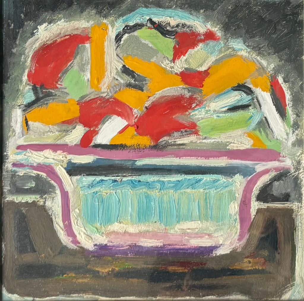 Jean Legros, Gouache auf Karton 1953 Atelierstempel geometrische Abstraktion