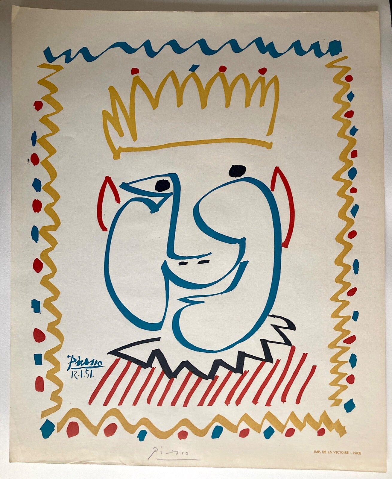Pablo Picasso, Lithographie, 1951