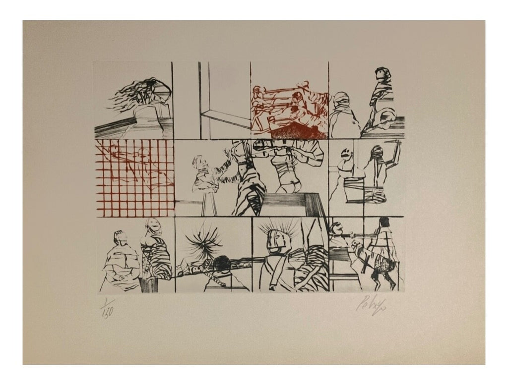 Orlando Pelayo, Gravure originale, 1990