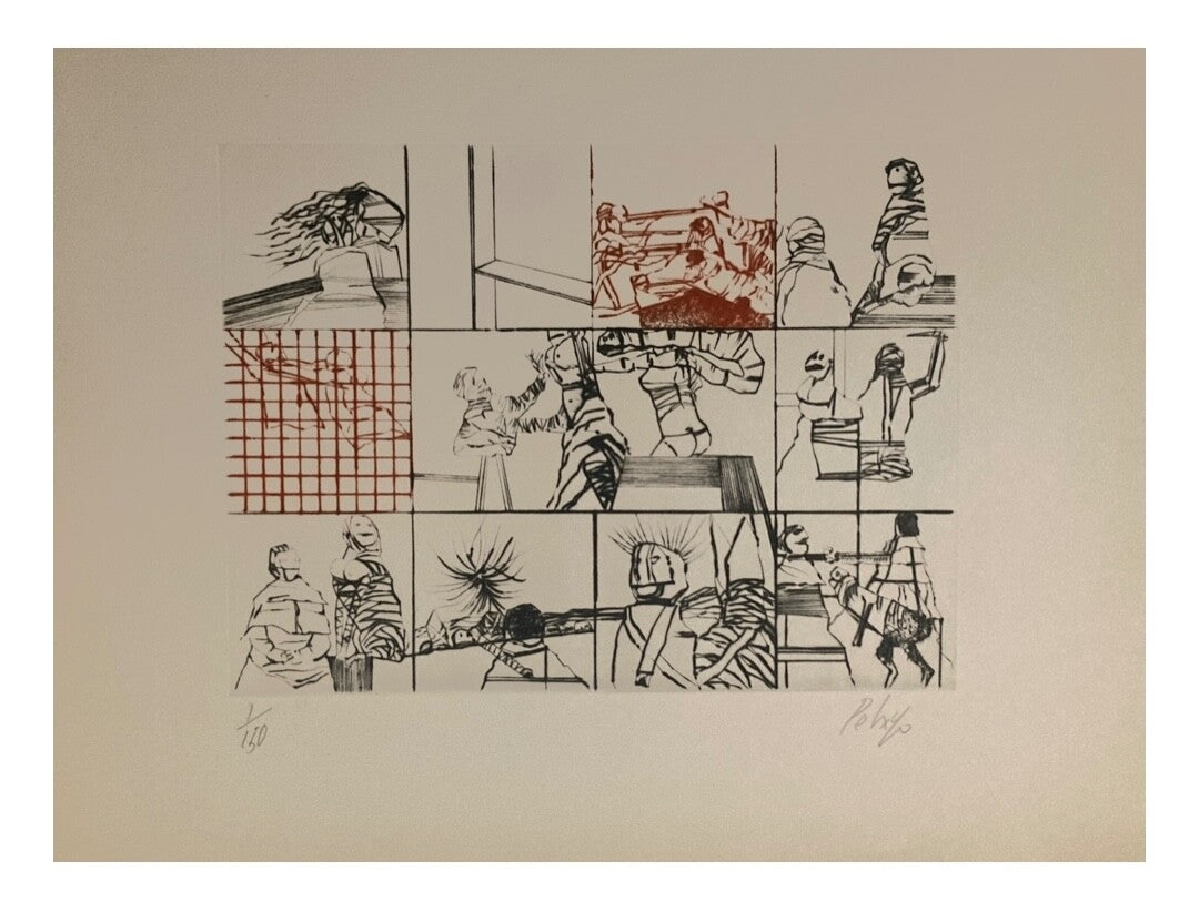 Orlando Pelayo, Gravure originale, 1990