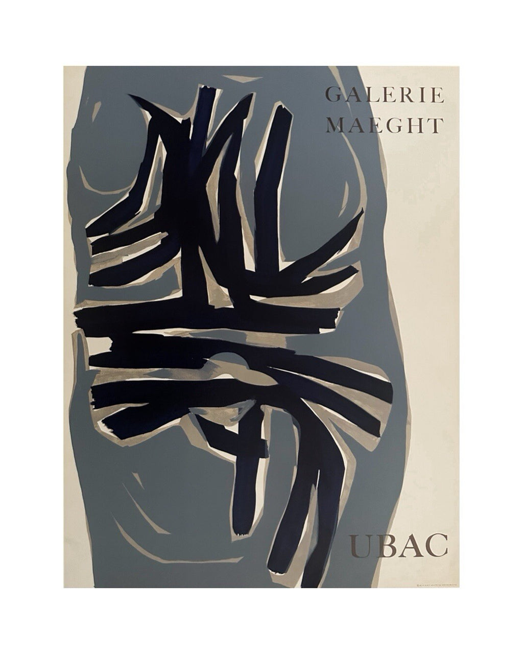 Raoul Ubac, Affiche originale, lithographie, 1960
