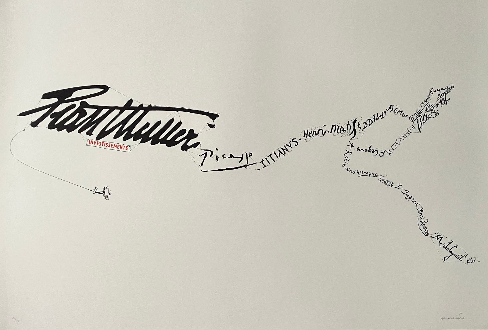 Carl Fredrik Reutersward, Sérigraphie originale, 1970