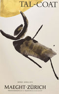Pierre Tal-Coat Original Lithografie-Plakat 1974 Maeght Zürich AbstractArt