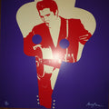 Messac Yvan Siebdruck, signiert, my generation Pop Art Elvis Presley Gitarre Rock