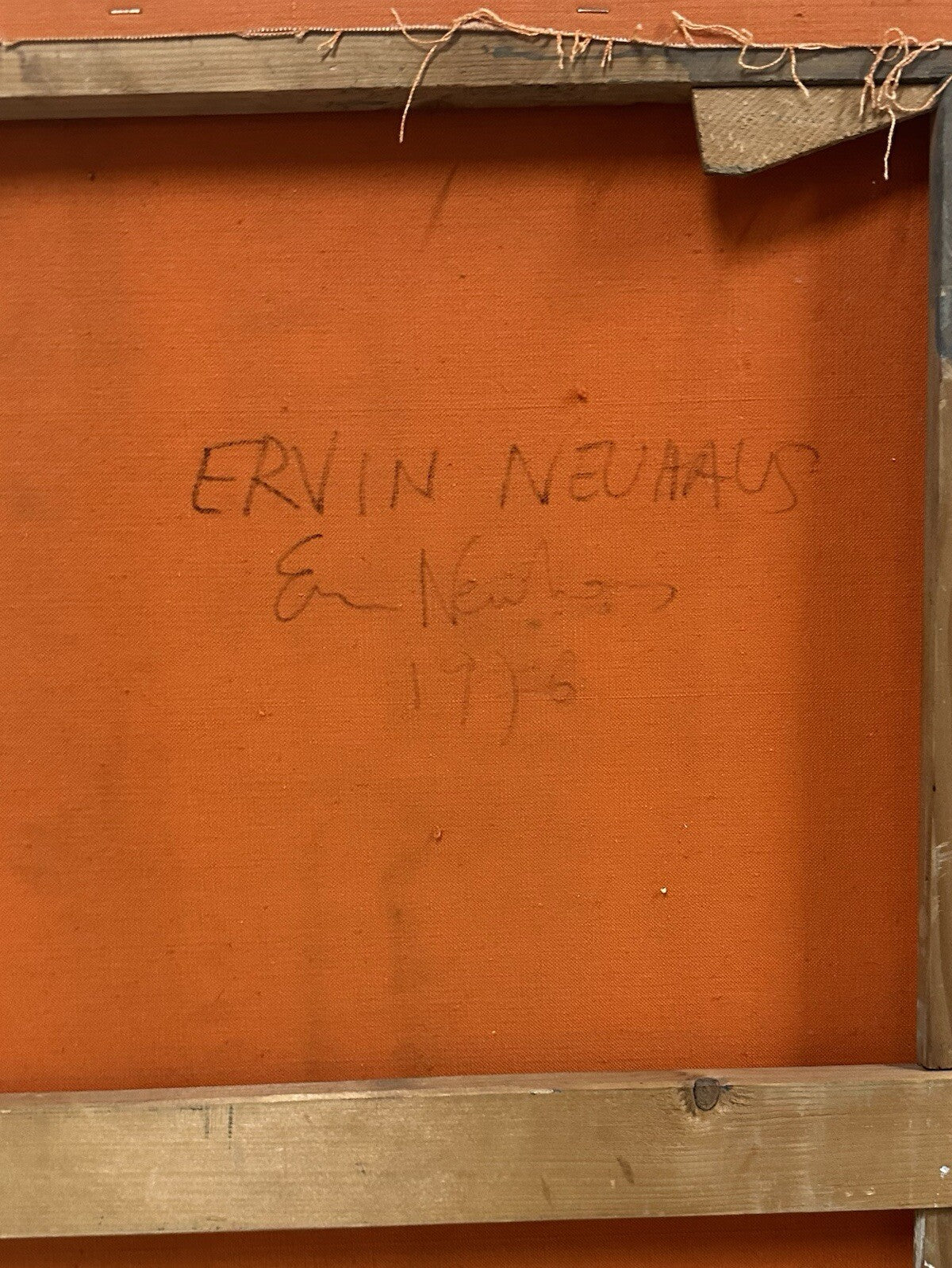 Ervin Neuhaus huile sur toile signée, 1976 Abstraction Lyrique Surréalisme