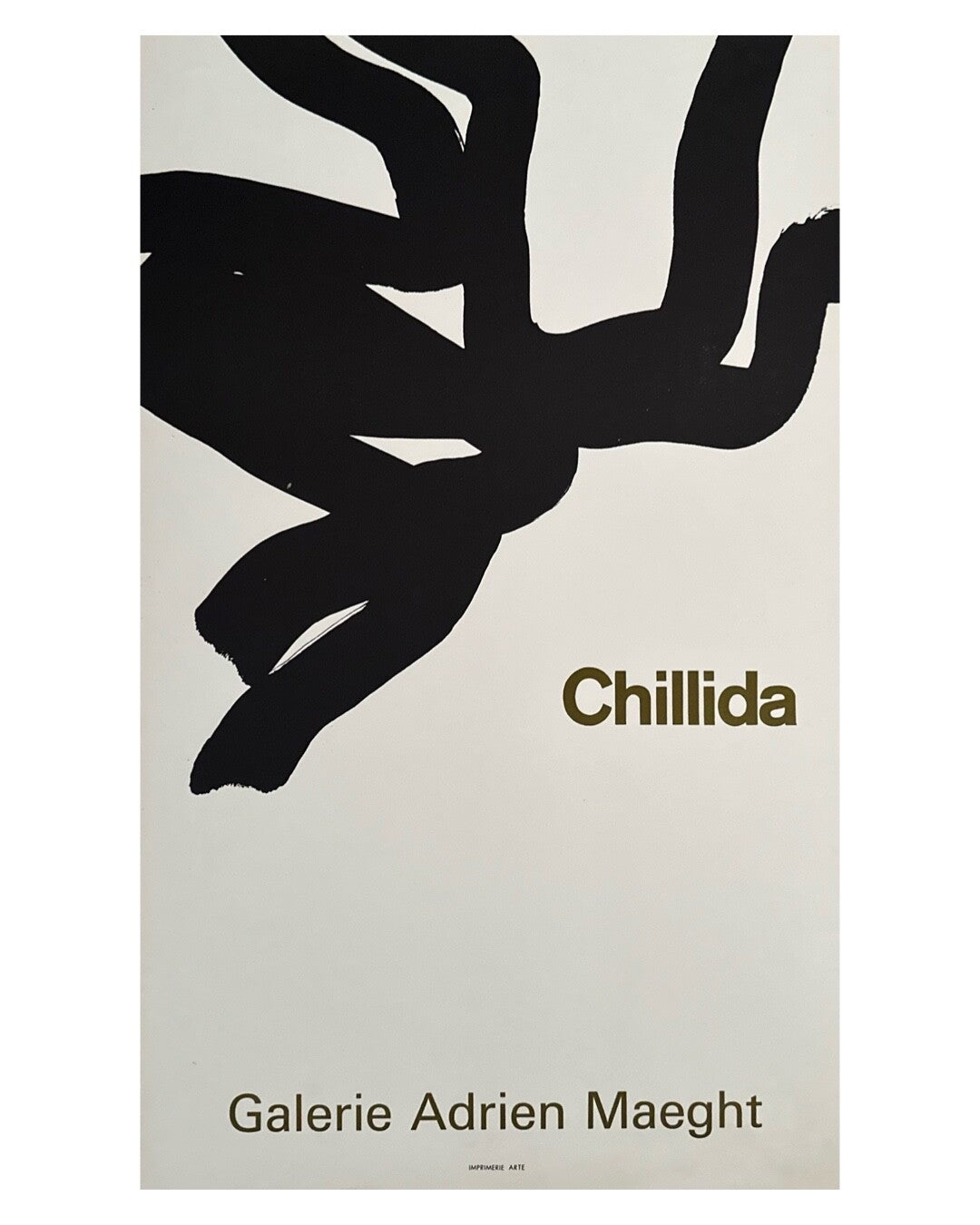Eduardo Chillida, Affiche originale, lithographie, 1964