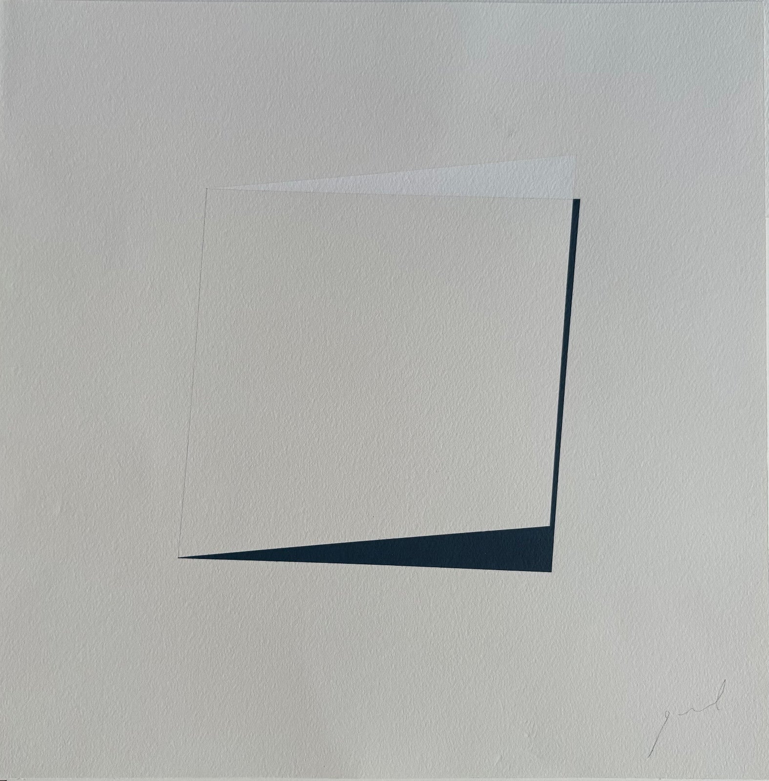 Gaël Bourmaud Triptyque de trois acrylique signées, 2013, art géométrique