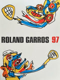 Antonio Saura - Originalplakat - Rolland Garros 1997 Tennis Abstraktion Kunst