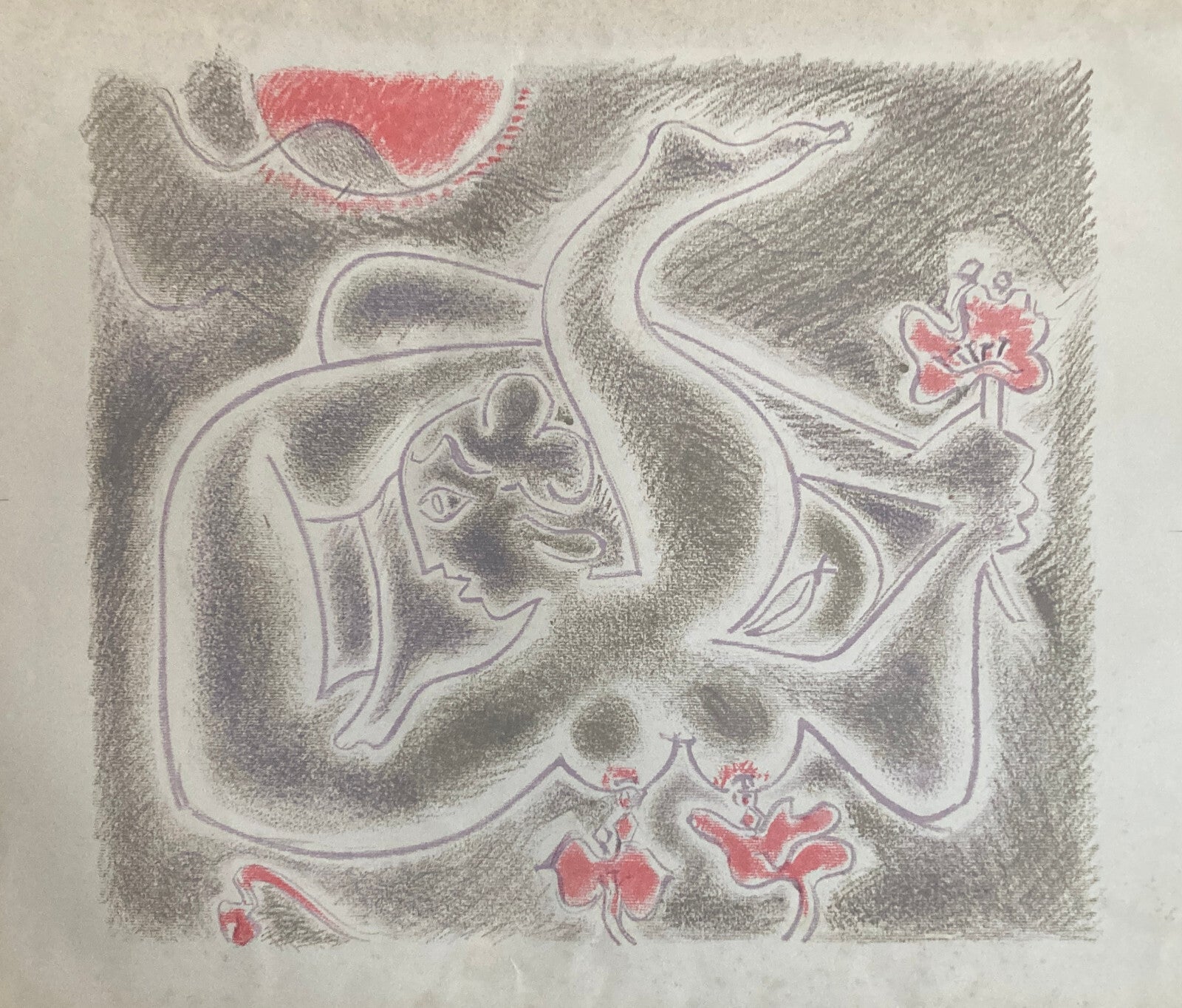 André Masson Lithografie, Surrealismus, Automatismus, abstrakte Kunst, Abstraktion