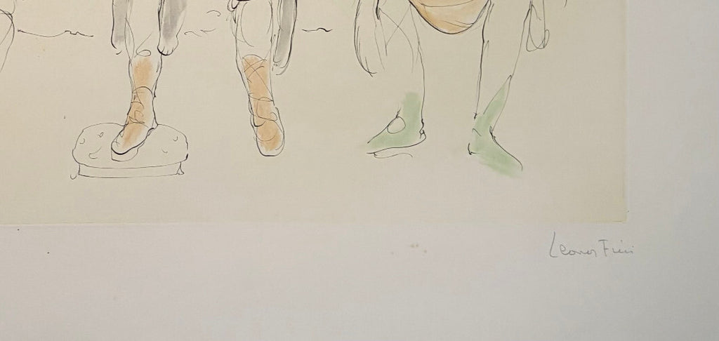 Léonor Fini Signierte und überarbeitete Radierung Symbolismus, Onirismus, Surrealismus, weiblich