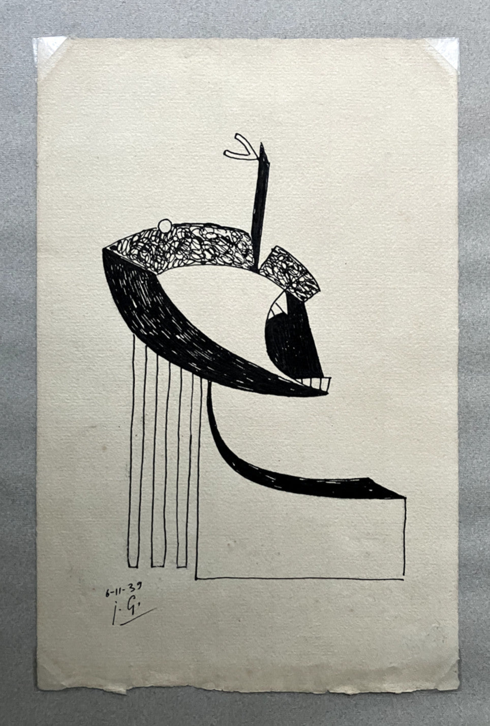 Julio González, Encre sur papier, 1939