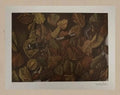 Alfred Hofkunst, Signierter Druck auf Velin 1979, Press Art, Basler Zeitung
