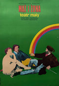 Mroszczak, Krauze Plakat 1970, "Maz I Zona", Theater "Maly", Grafik Polen