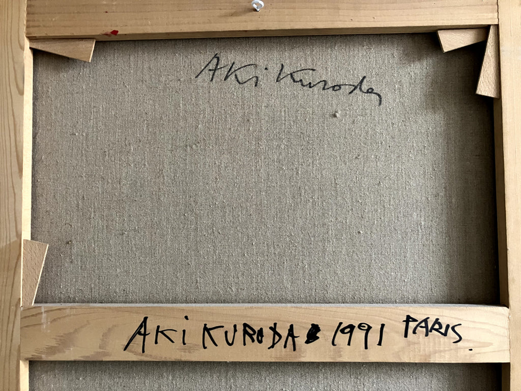 Aki Kuroda, Huile sur toile, 1990