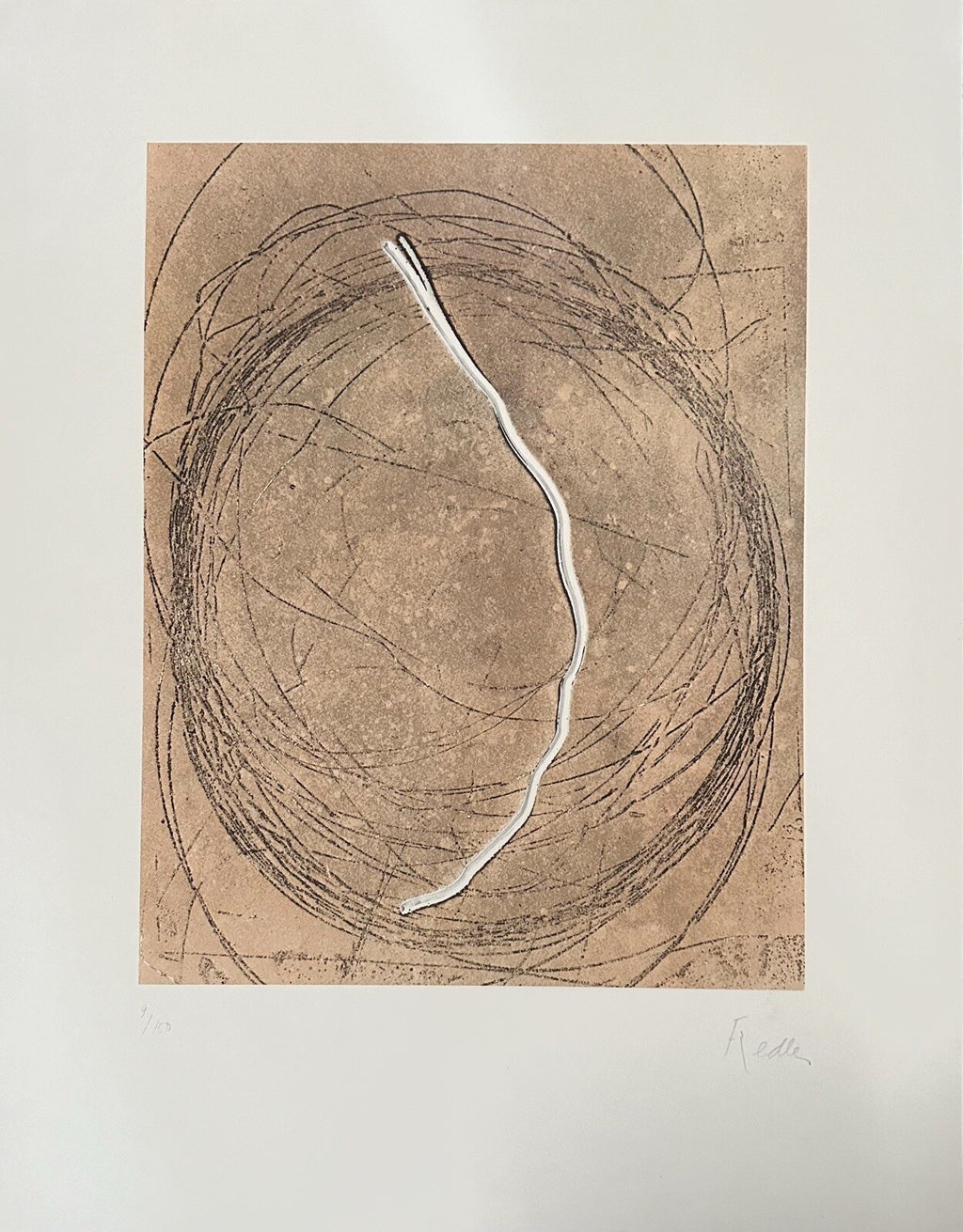 François Fiedler, Lithographie, Lyrische Abstraktion abstrakte Kunst Abstract Art