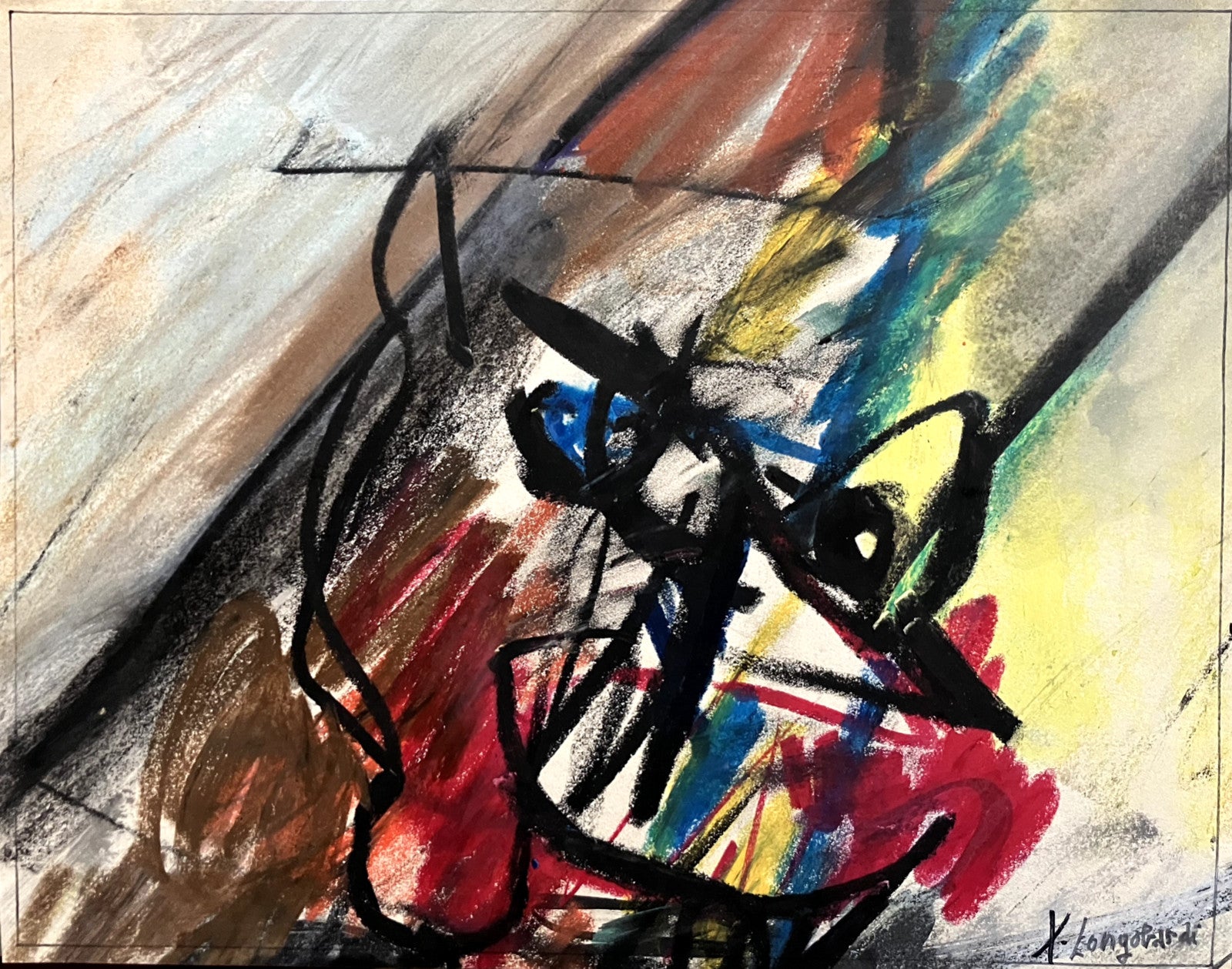 Xavier Longobardi, Pastel sur papier, 1940