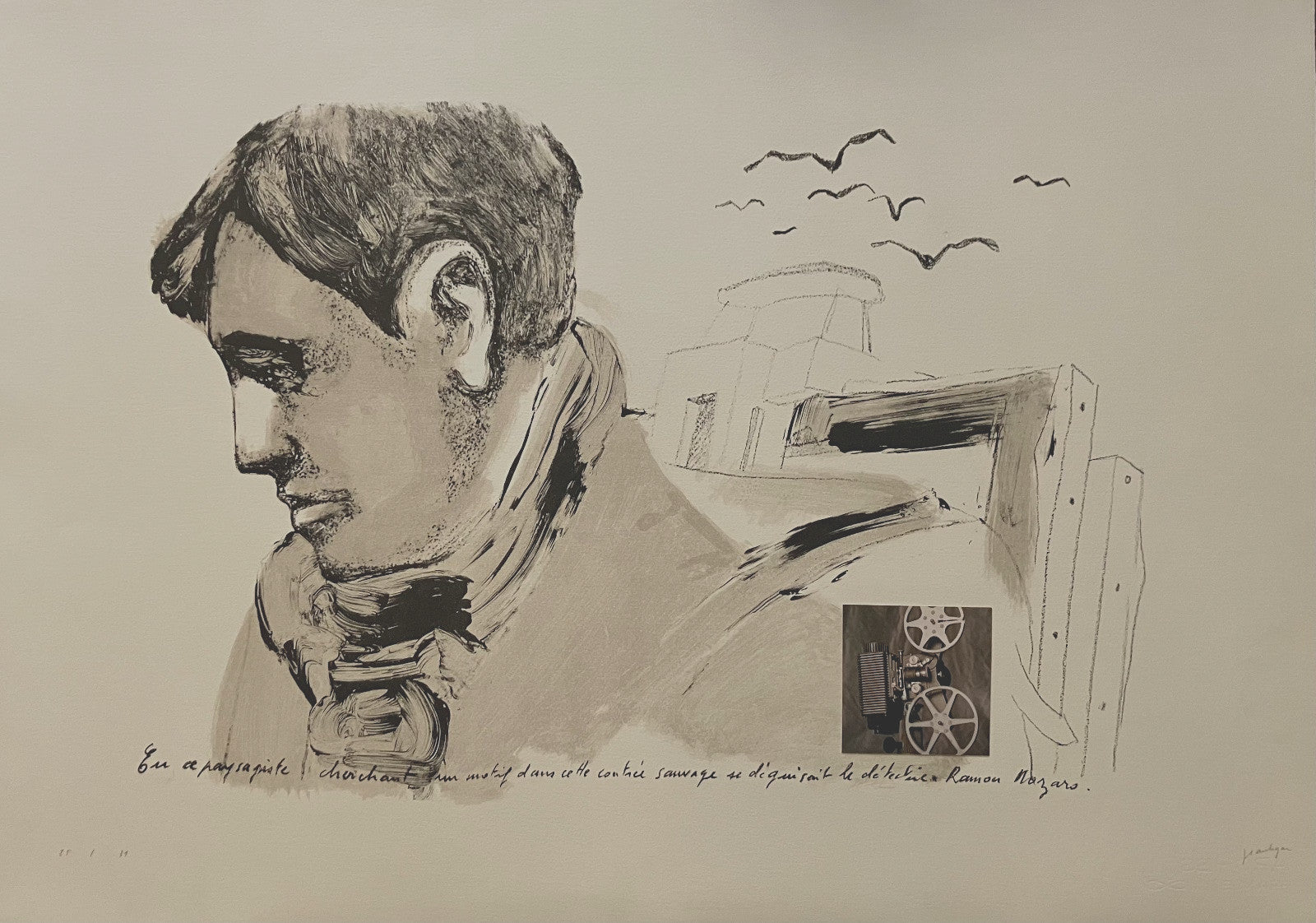 Jean Le Gac, Lithographie originale, 1980