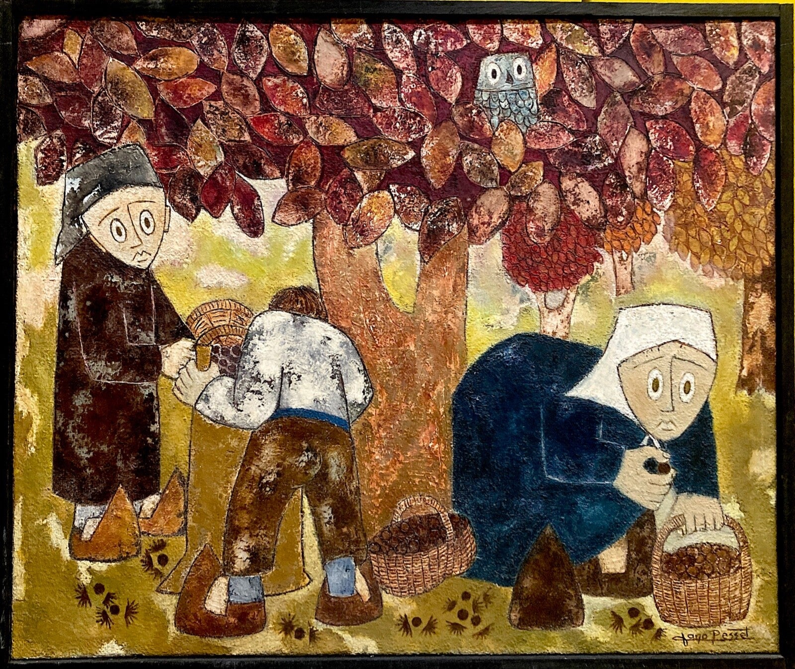 Jano Pesset, Huile sur toile, 1970