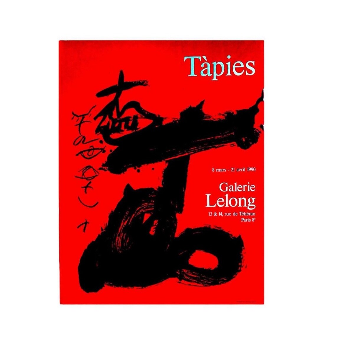 Antoni Tàpies, Affiche, lithographie, 1990