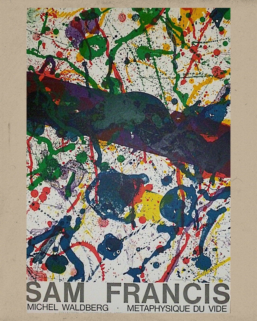 Sam Francis, Lithographie originale, 1970