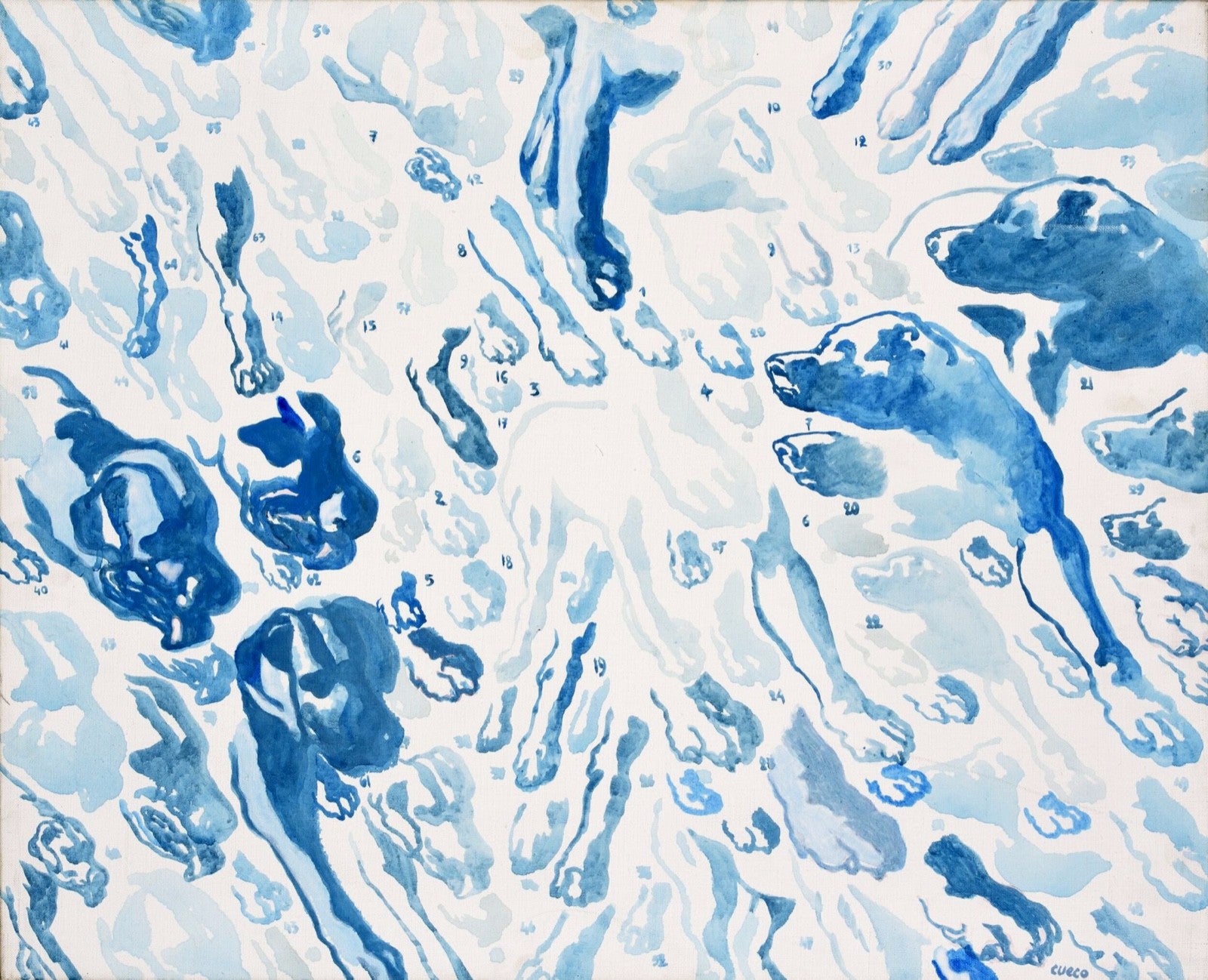 Henri Cueco, Huile sur toile, 1970