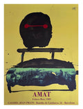 Frederic Amat - Originallithographie 1989 Galerie Joan Prats