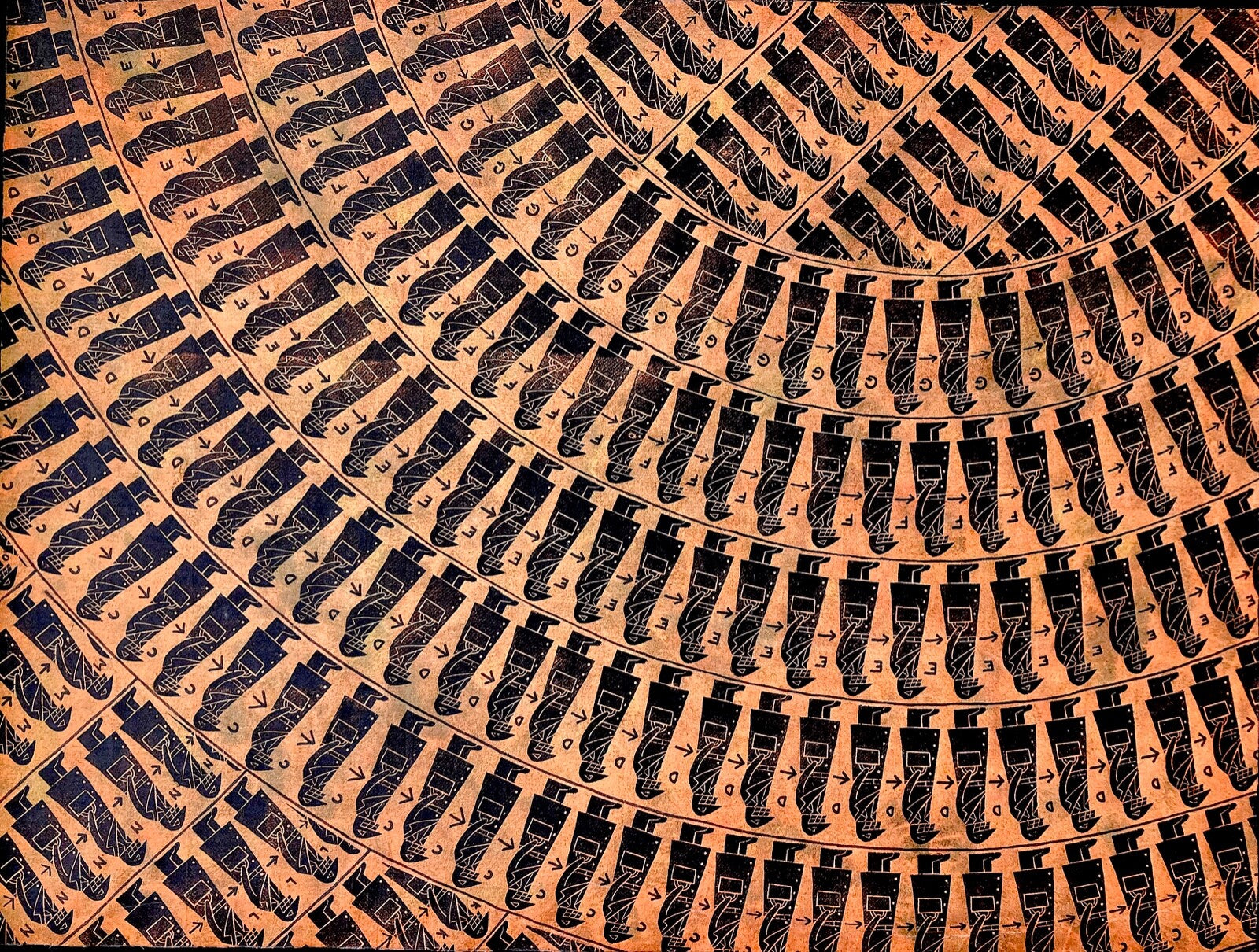 François Monchâtre, Acrylique sur toile, 1990