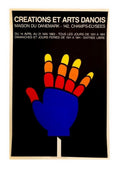 Per Arnoldi - Originalplakat Lithographie 1983 Maison du Danemark
