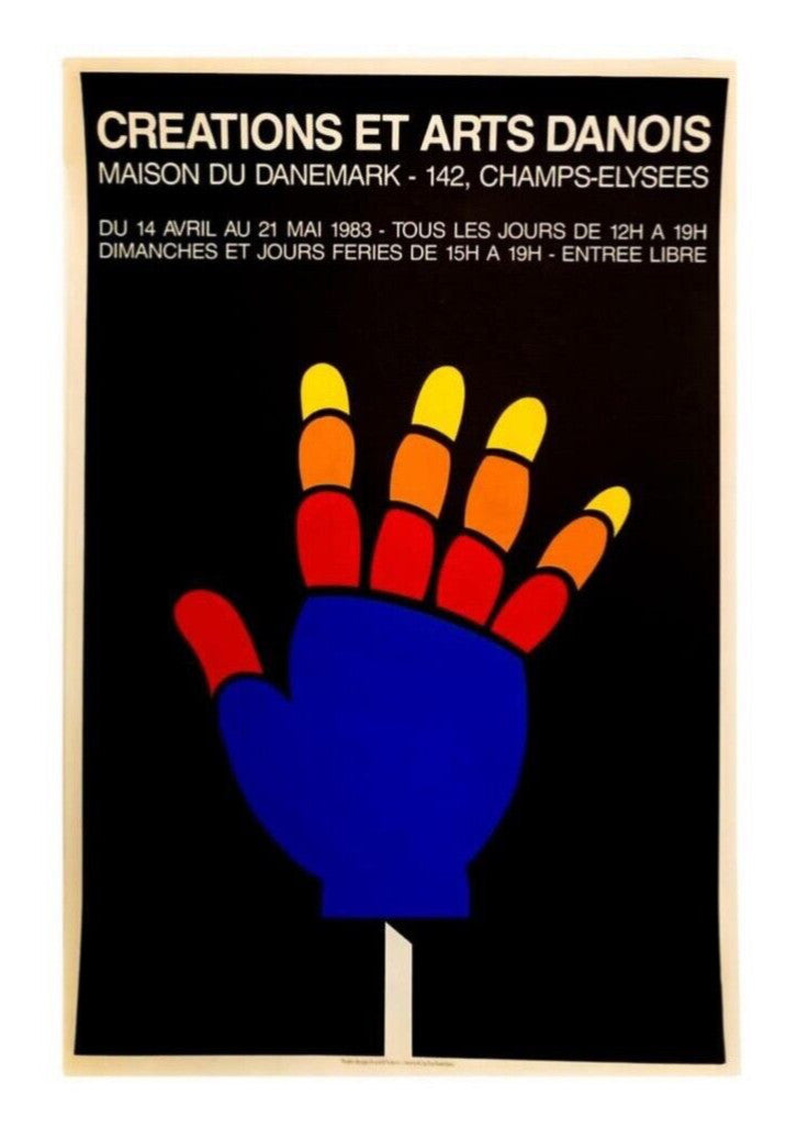 Per Arnoldi, Affiche originale, lithographie, 1983
