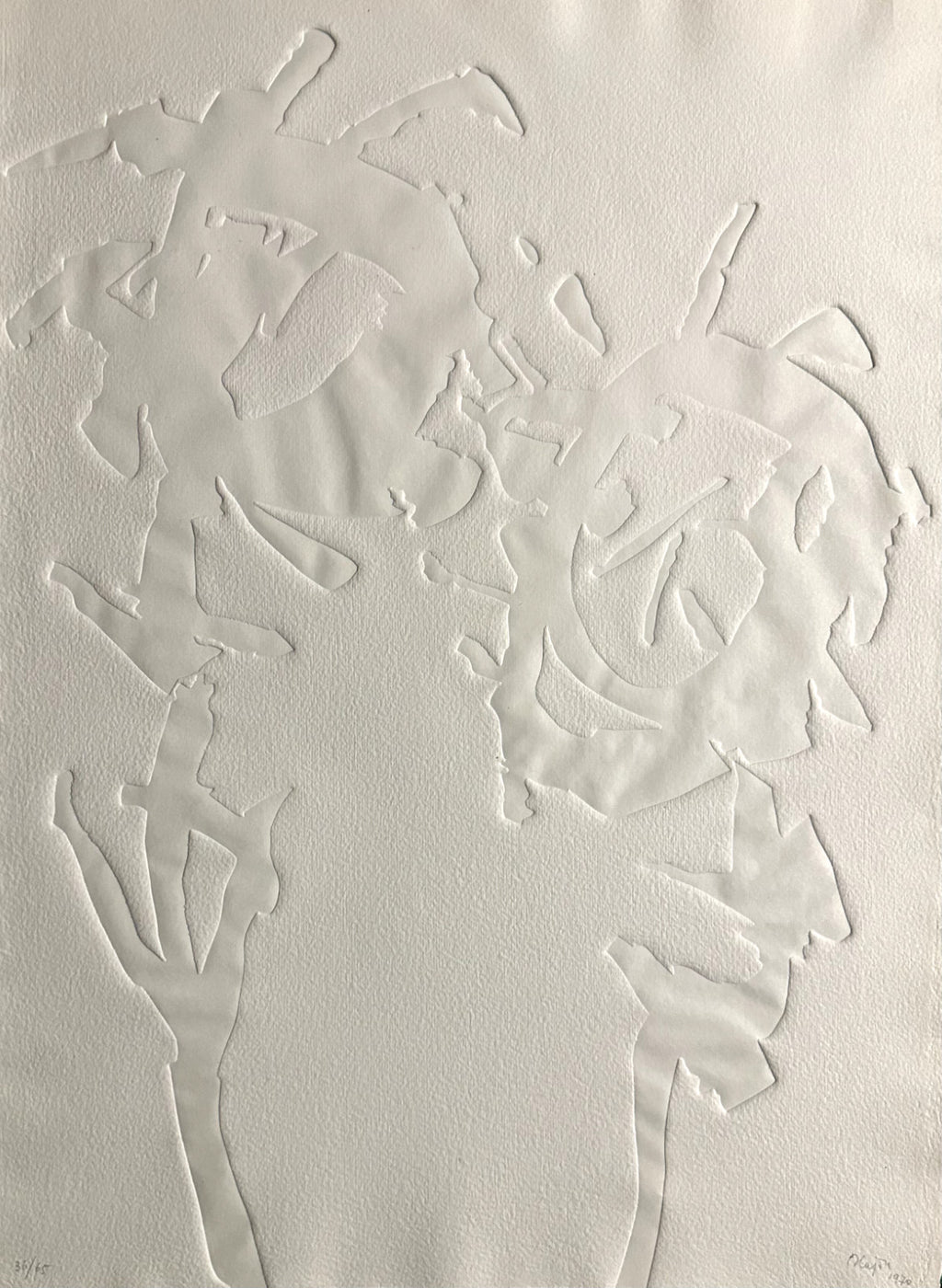 Etienne Hajdu Originalradierung „Prägung“ signiert, organische Abstraktion Kunst