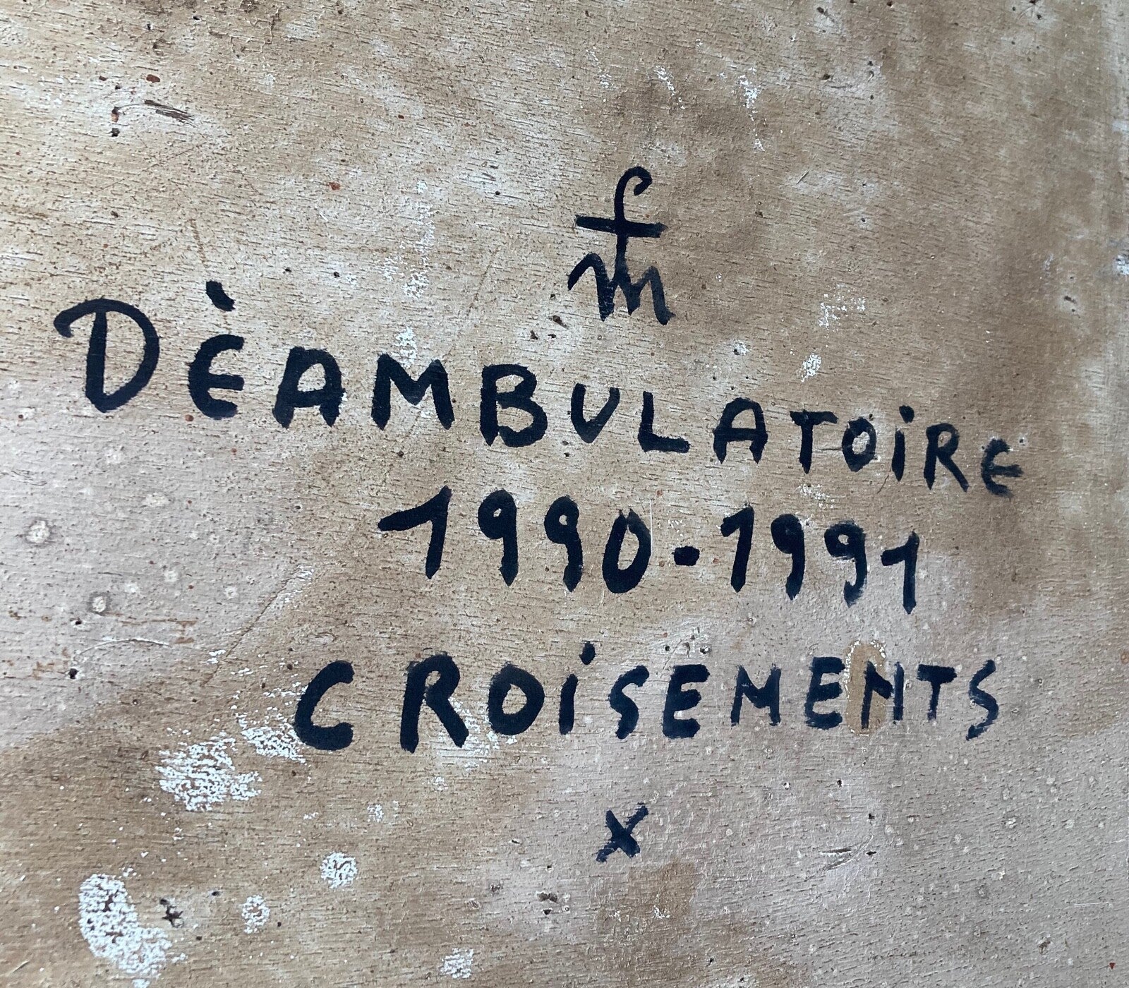 François Monchâtre, Acrylique sur toile, 1990
