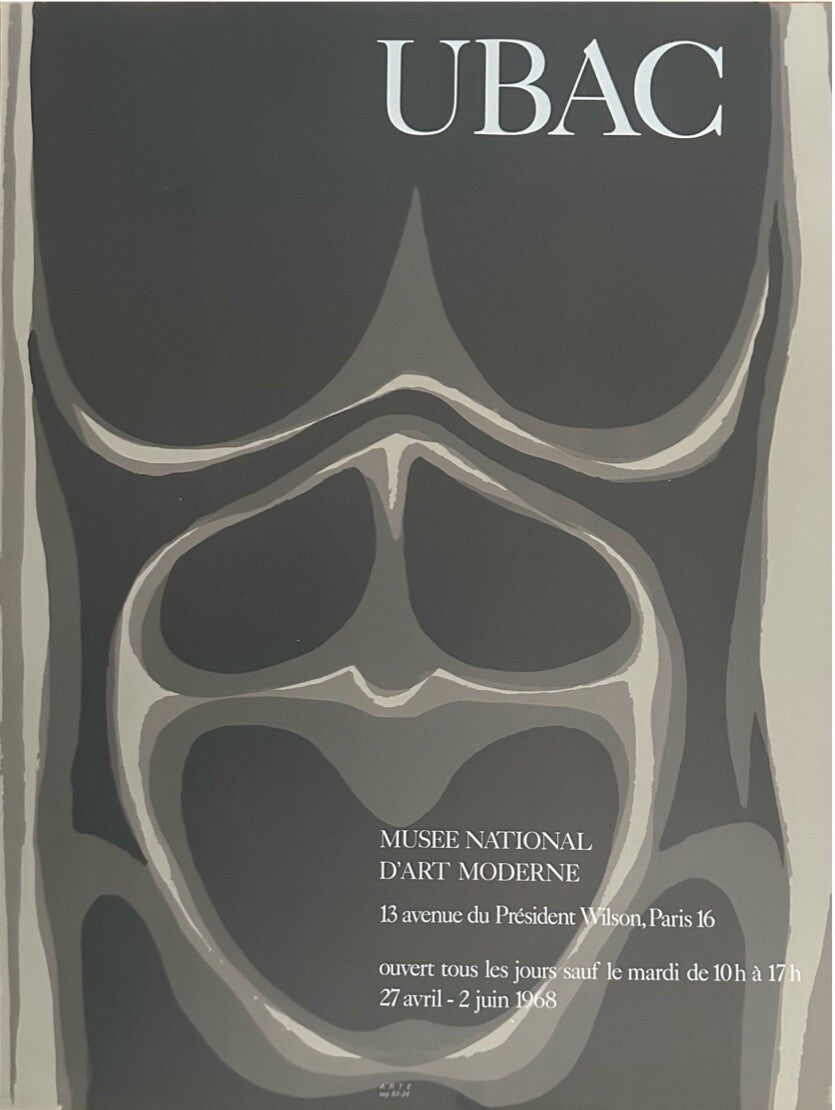 Raoul Ubac, Affiche originale, lithographie, 1968