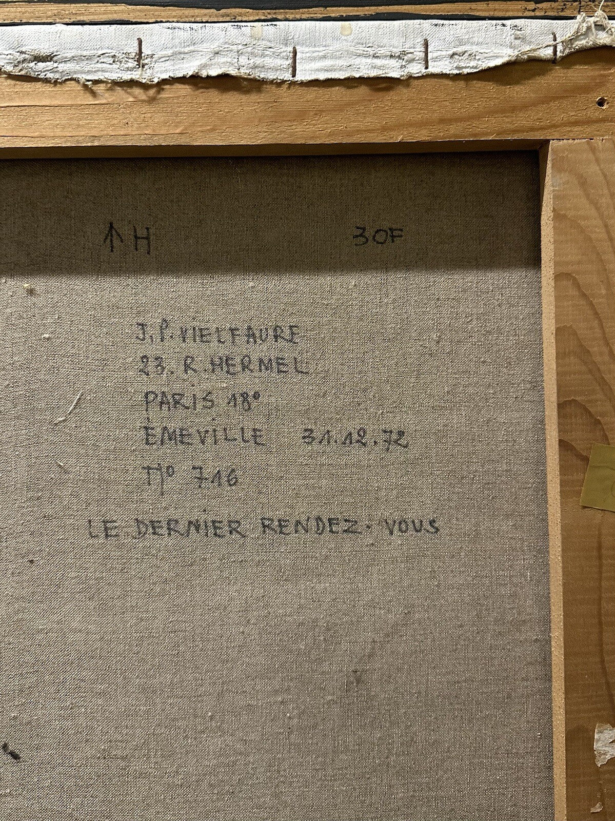 Jean-Pierre Vielfaure, Technique mixte, 1972