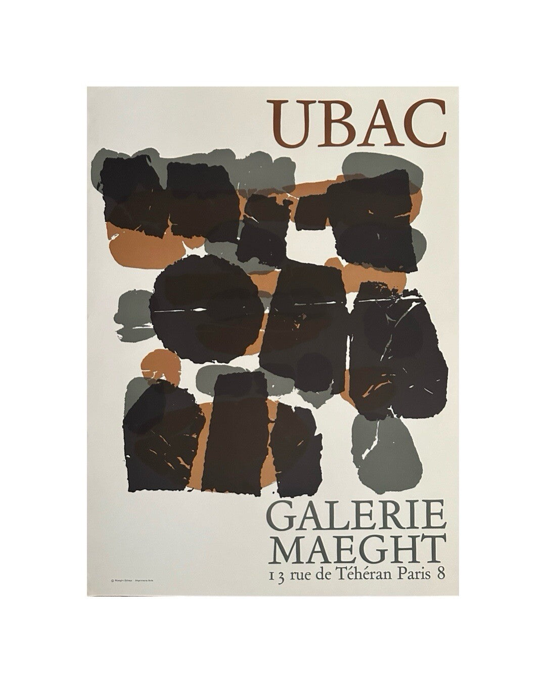 Raoul Ubac - Original-Lithographie-Plakat - Abstrakte Kunst - 20. Jahrhundert