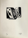 Renato Righetti - Originalradierung signiert 1949 Abstraktion Abstraktion Kunst