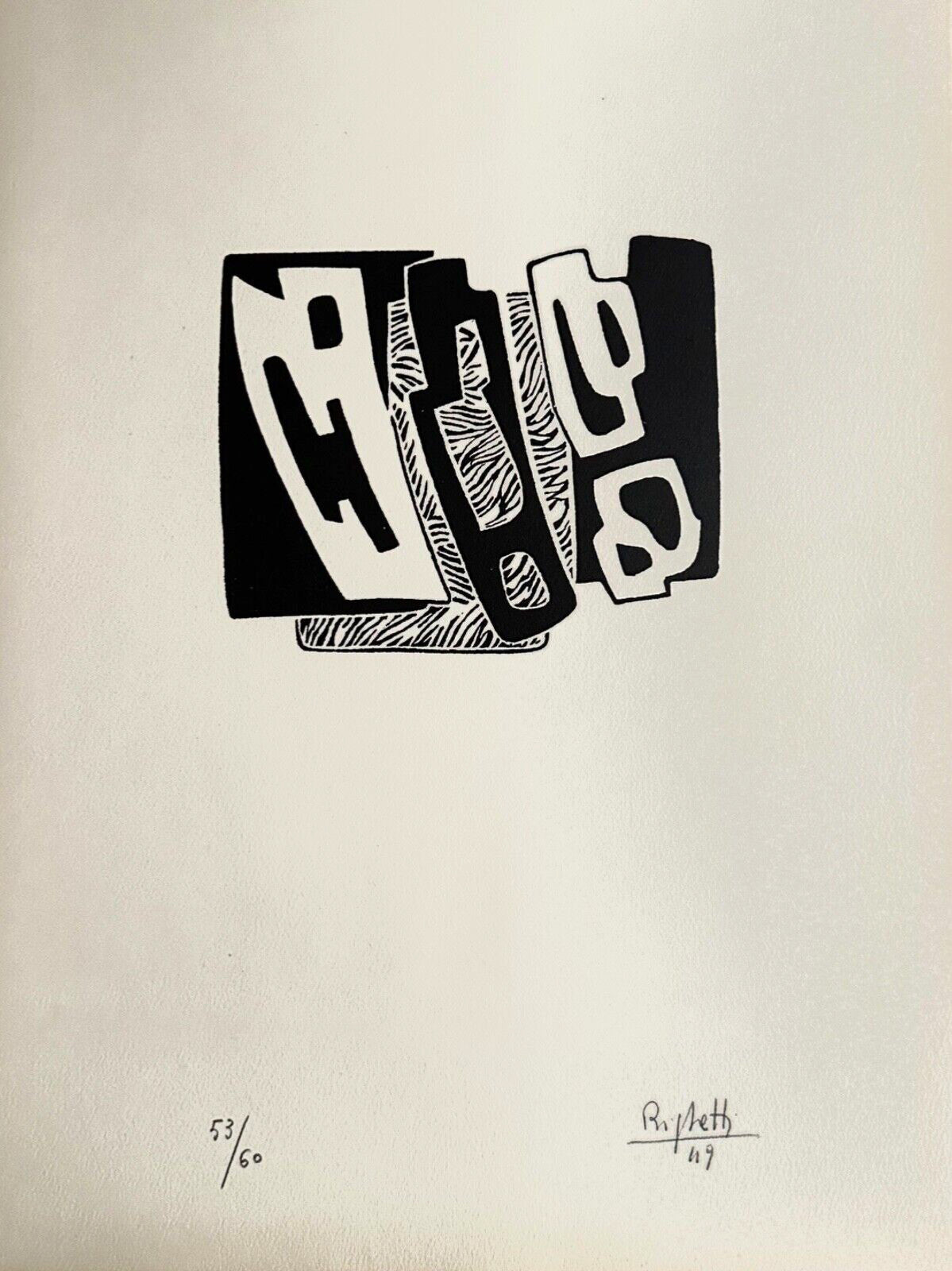 Renato Righetti, Gravure originale, 1949