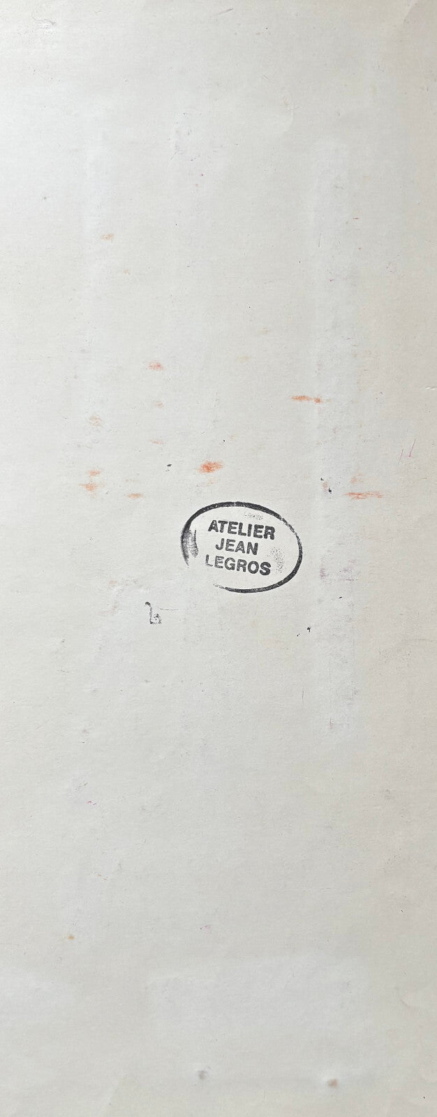 Jean Legros, Gouache auf Papier Atelierstempel geometrische Abstraktion