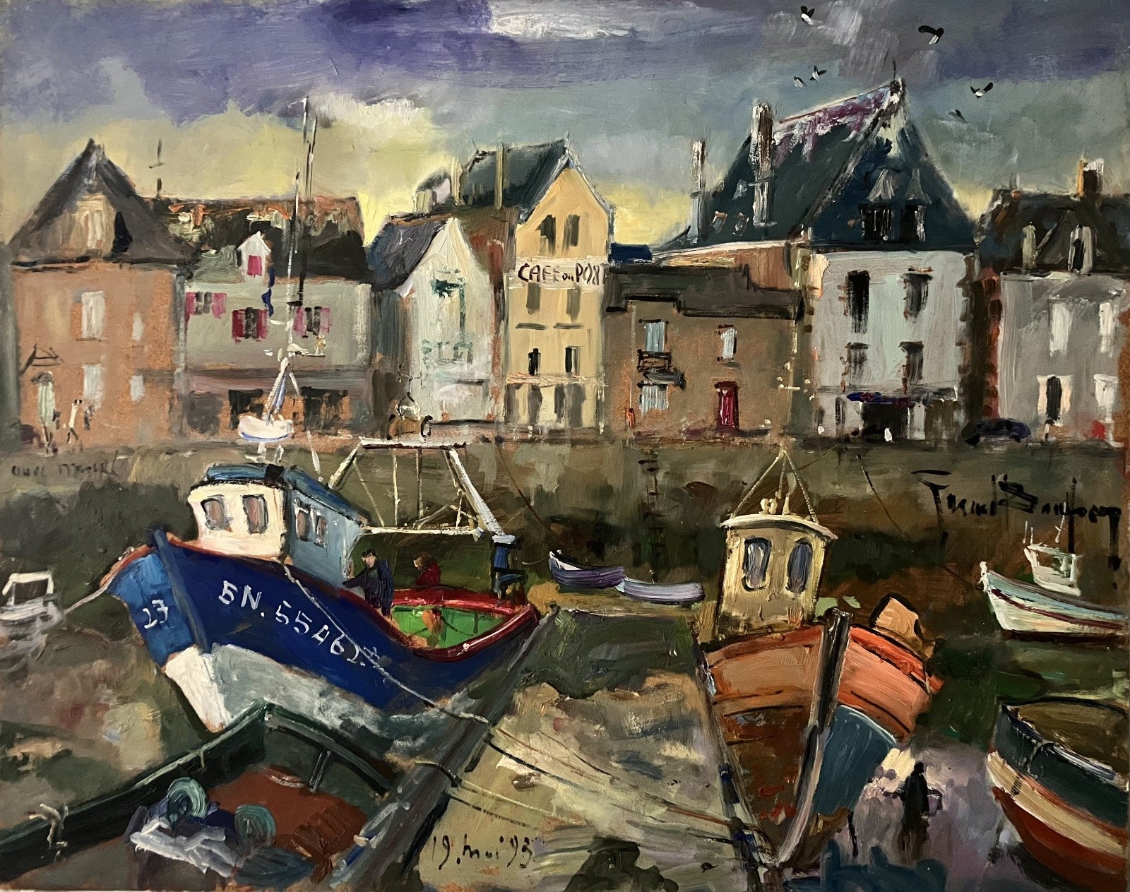 Gérard Boulfray, Huile sur panneau, 1990